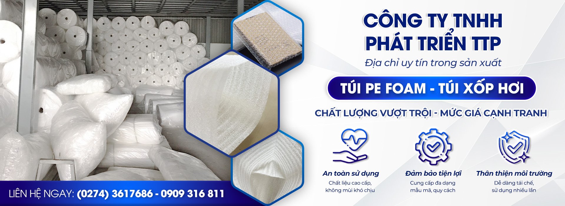 Kho hàng vật liệu đóng gói TTP